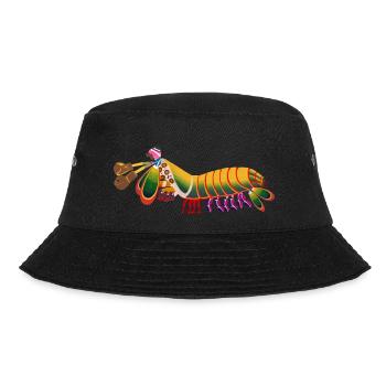 Fangschreckenkrebs mit Boxhandschuh Melone - Bucket Hat - Schwarz - Vorne - Lela (165cm)