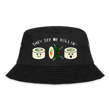 They see me rollin' Sushi - Bucket Hat - black - Front - Lela (165cm)