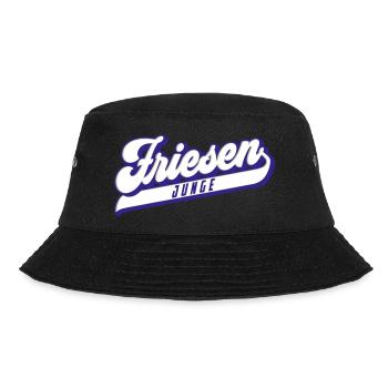 Friesen Junge | Farben änderbar - Bucket Hat - Schwarz - Vorne - Lela (165cm)