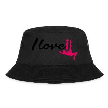 Frauenfußball i love it - Bucket Hat - Schwarz - Vorne - Lela (165cm)