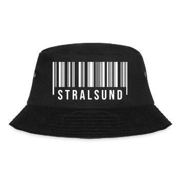 Stralsund Strichcode - Bucket Hat - Schwarz - Vorne - Lela (165cm)