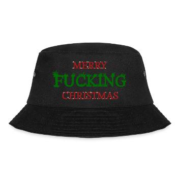 Weihnachten - Bucket Hat - Schwarz - Vorne - Lela (165cm)