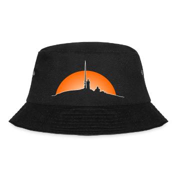 Harz Style - Brocken - Sonnenaufgang im Harz - Bucket Hat - Schwarz - Vorne - Lela (165cm)
