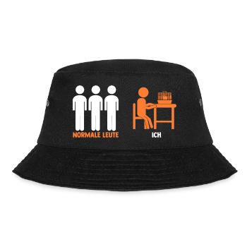 Kaninchen Hase - Bucket Hat - Schwarz - Vorne - Lela (165cm)
