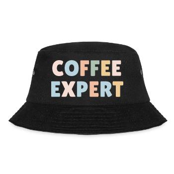 Coffee expert, colourful coffee lover gift - Bucket Hat - black - Front - Lela (165cm)