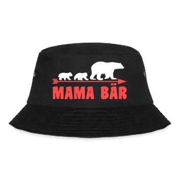 Mutter Mama Bär - Bucket Hat - Schwarz - Vorne - Lela (165cm)