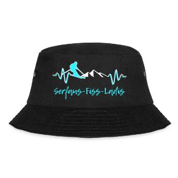 Skifahren Serfaus Fiss Ladis - Bucket Hat - Schwarz - Vorne - Lela (165cm)