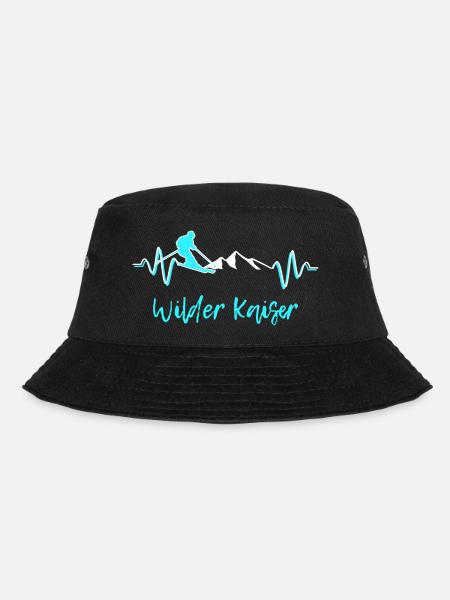 Skifahren Wilder Kaiser - Bucket Hat - Schwarz