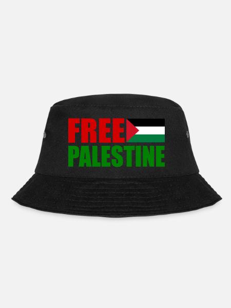 Free palestine - Bucket Hat - black