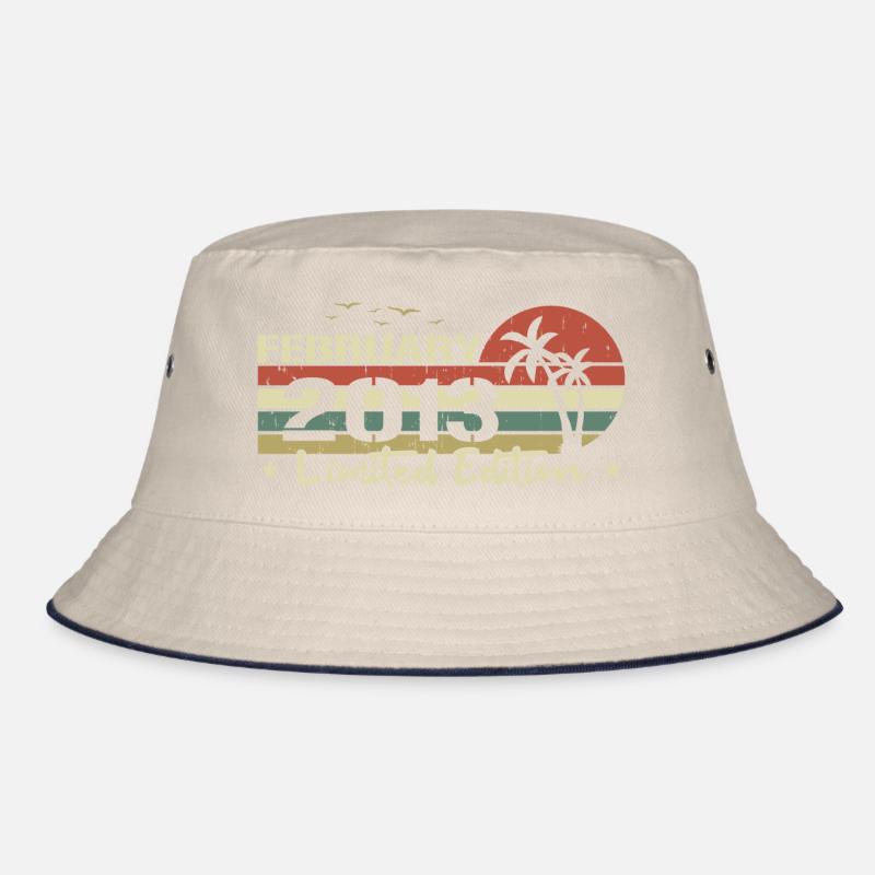 February Vintage 11th Anniversary Born 2013 Vibe Bucket Hat