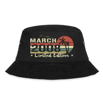 March Vintage 16th Anniversary Born 2008 Vibe - Bucket Hat - black - Front - Lela (165cm)