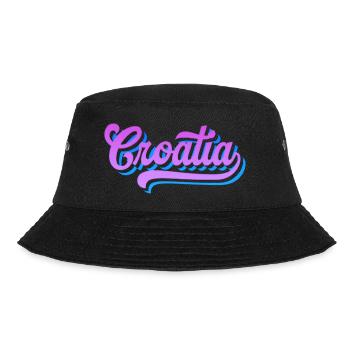 Kroatien hrvatska Kroatien hr Zagreb split Dubrovnik - Bucket Hat - Schwarz - Vorne - Lela (165cm)