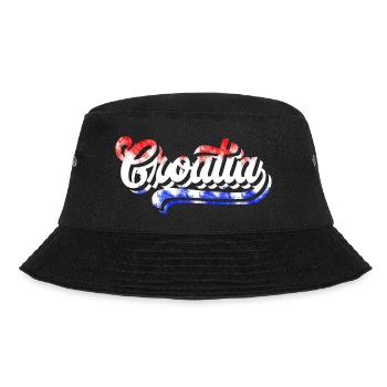 Kroatien hrvatska Kroatien hr Zagreb split Dubrovnik - Bucket Hat - Schwarz - Vorne - Lela (165cm)