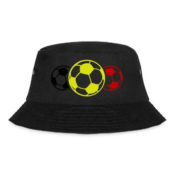 Soccer Icon Symbol Soccer Belgium - Bucket Hat - black - Front - Lela (165cm)