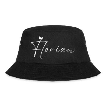 Florian Name König T-Shirt Geschenk Männer - Bucket Hat - Schwarz - Vorne - Lela (165cm)