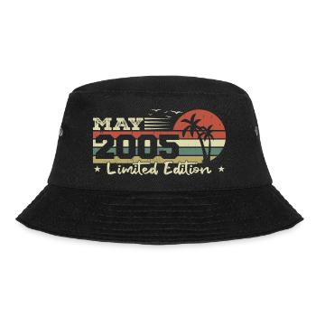 May Vintage 19th Anniversary Born 2005 Vibe - Bucket Hat - black - Front - Lela (165cm)