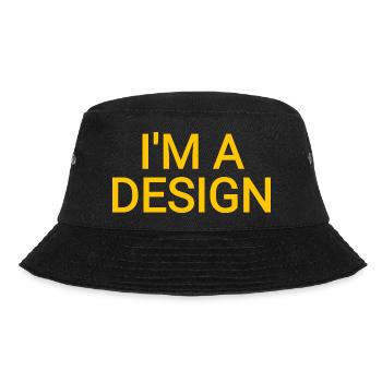 Je suis un drôle de dicton de texte jaune design - Bob - noir - Devant - Lela (165cm)