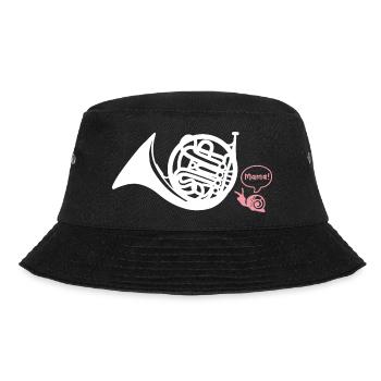 Waldhorn Hornist - Bucket Hat - Schwarz - Vorne - Lela (165cm)