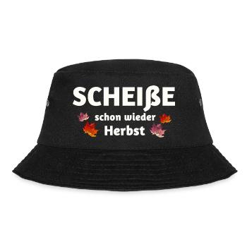 Autumn is here, funny saying - Bucket Hat - black - Front - Lela (165cm)