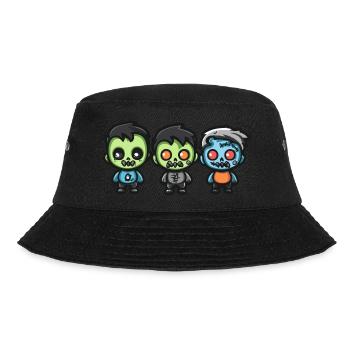 Zombies Halloween Cute Comic - Bucket Hat - black - Front - Lela (165cm)