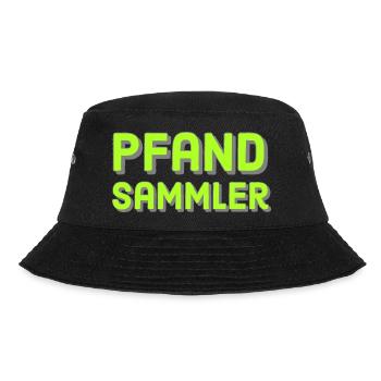 Pfandsammler - Bucket Hat - Schwarz - Vorne - Lela (165cm)