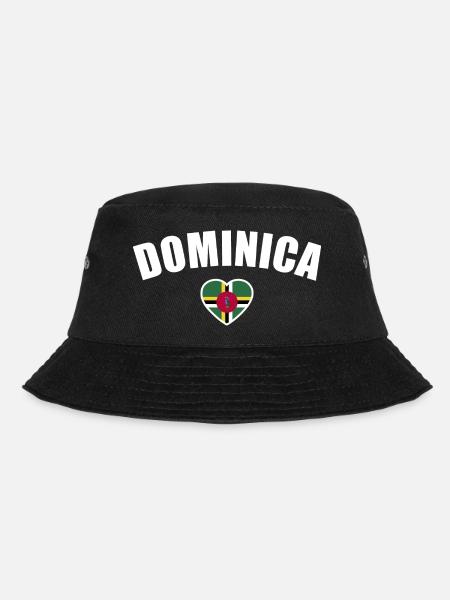 Dominica Dominican Flag - Bucket Hat - black