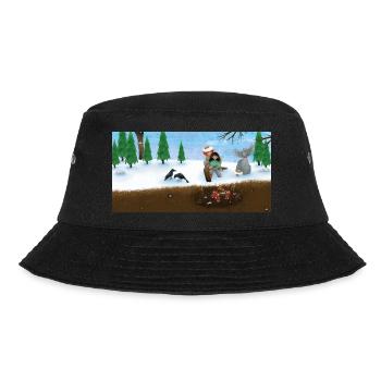 Die kleine Räubertochter - Bucket Hat - Schwarz - Vorne - Lela (165cm)