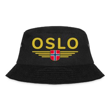 Oslo T-shirt for fans and Norway lovers - Bucket Hat - black - Front - Lela (165cm)