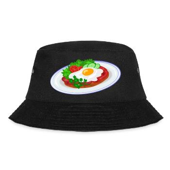 Traditional English breakfast - Bucket Hat - black - Front - Lela (165cm)