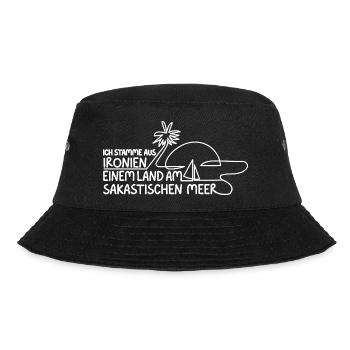 Irony At the Sassy Sea sarcastic - Bucket Hat - black - Front - Lela (165cm)