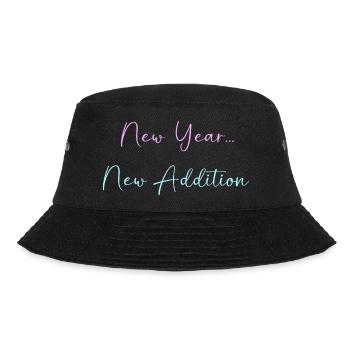 Gender Reveal Neujahr - Bucket Hat - Schwarz - Vorne - Lela (165cm)