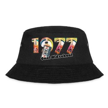 1977 Vintage Retro – Cassette – Cool Olds - Bucket Hat - black - Front - Lela (165cm)