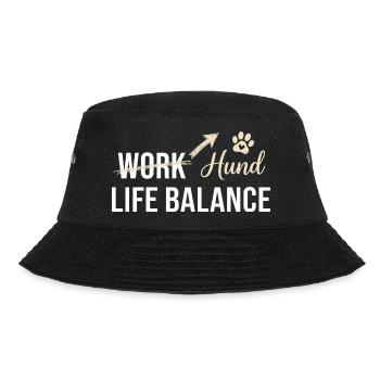 Dog and work life balance - Bucket Hat - black - Front - Lela (165cm)