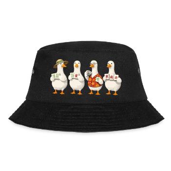 Mahjong goose - Bucket Hat - Schwarz - Vorne - Lela (165cm)