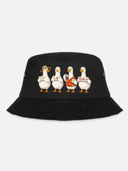 Mahjong goose - Bucket Hat - Schwarz