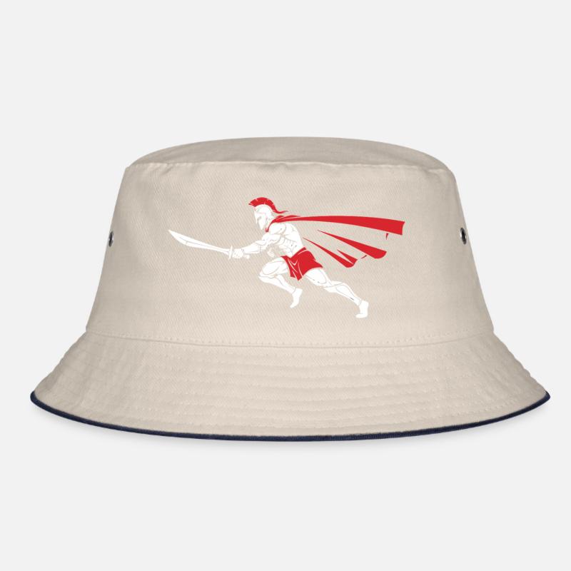 Spartan Attack Sword Maskottchen Spartan Dash Bucket Hat