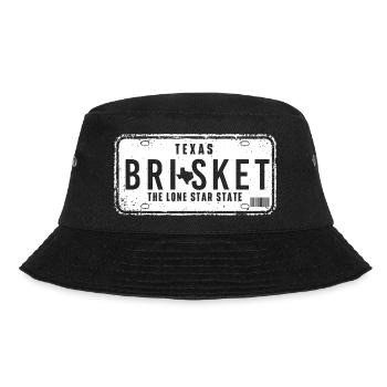 Texas Brisket Lone Star BBQ Pitmaster - Bucket Hat - Schwarz - Vorne - Lela (165cm)