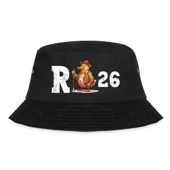 Pension 2026 Duck Pensioner Retired Funny - Bucket Hat - black - Front - Lela (165cm)