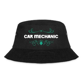 Car Mechanic Ornament - Bucket Hat - black - Front - Lela (165cm)
