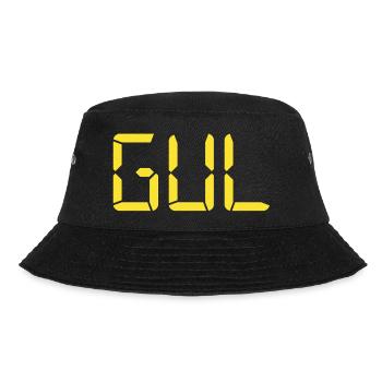 Gelb – LCD - Bucket Hat - Schwarz - Vorne - Lela (165cm)