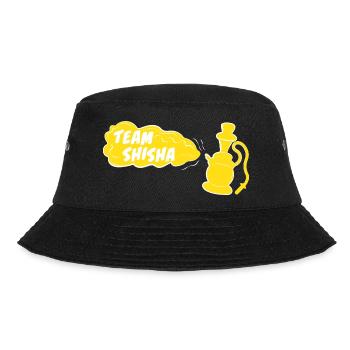 Team Shisha , Rauchwolke, Hookah, Shisha loung - Bucket Hat - Schwarz - Vorne