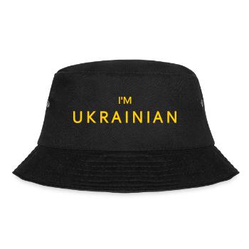 Im ukrainian - Bucket Hat - black - Front - Lela (165cm)