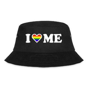 I love me - Bucket Hat - black - Front - Lela (165cm)