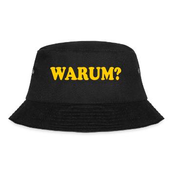 Warum - Bucket Hat - Schwarz - Vorne - Lela (165cm)