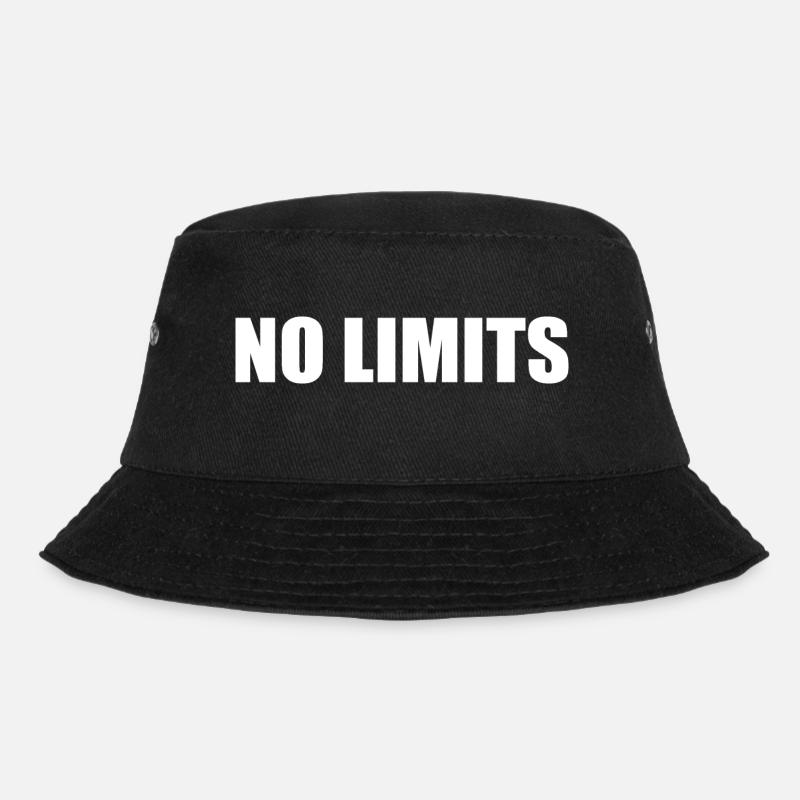 No limits - Bucket Hat - Schwarz