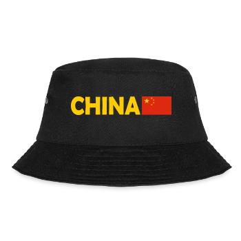 China - Bucket Hat - Schwarz - Vorne - Lela (165cm)