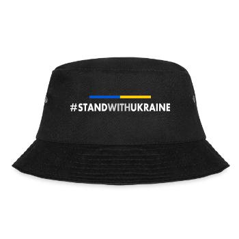 Stand with ukraine - Bucket Hat - Schwarz - Vorne - Lela (165cm)