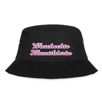 Woschechte Lovntolarin - Bucket Hat - Schwarz - Vorne - Lela (165cm)