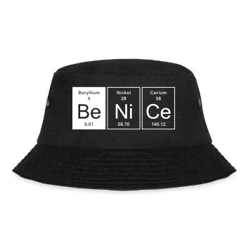 Nice - Be Nice - Bucket Hat - Schwarz - Vorne - Lela (165cm)