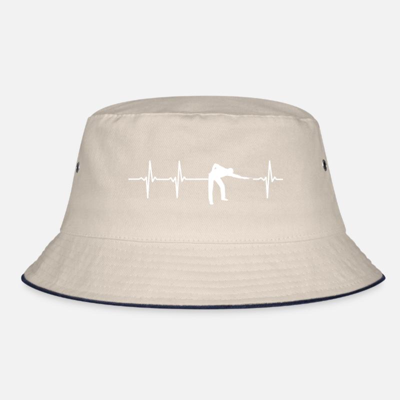 Heartbeat Billiards Pool 8 Gift Bucket Hat